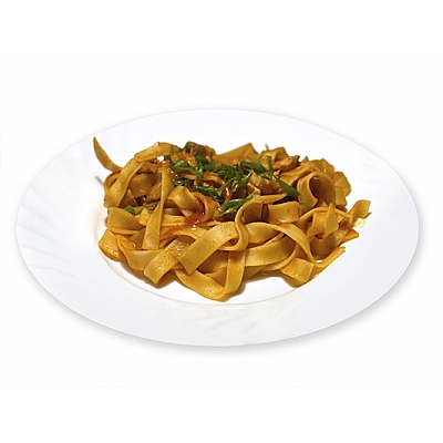 Паста со свининой в томатном соусе