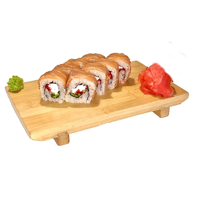 Ролл Филадельфия с копченым лососем