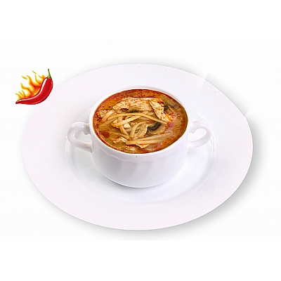 Суп "Том Ям" с курицей и лапшой