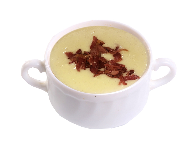 Сырный суп с беконом