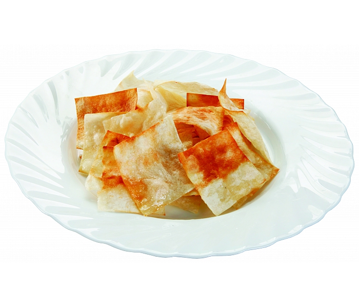Пшеничные чипсы с соусом спайс
